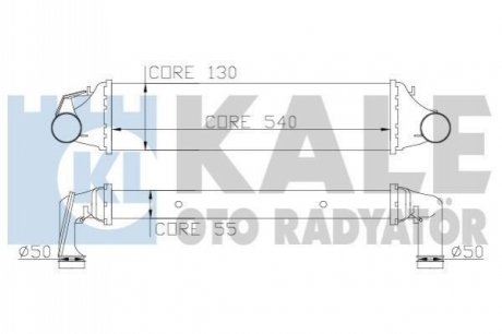 Радиатор интеркулера BMW 3 (E46) 98-07 Kale 343400