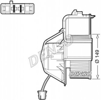 Моторчик печки BMW X5 (E70)/X6 (E71/E72) 06-14 DENSO DEA05007