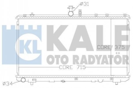 Радиатор охлаждения Fiat Sedici/Suzuki SX4 1.5/1.6 06- Kale 342125