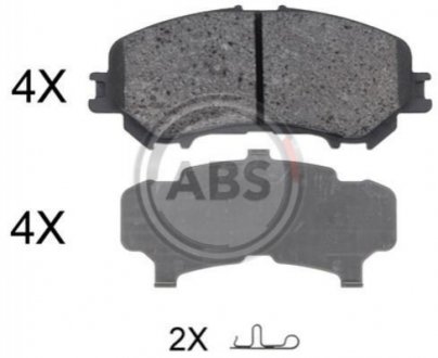 Колодки тормозные (передние) Nissan Qashqai II/X-Trail/ Renault Kadjar 13- A.B.S. 35045