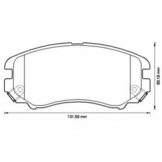 Колодки тормозные (передние) Hyundai Sonata/Elantra 01-11/ix20 10-/Tucson/Kia Sportage/Carens 04- Jurid 572514J