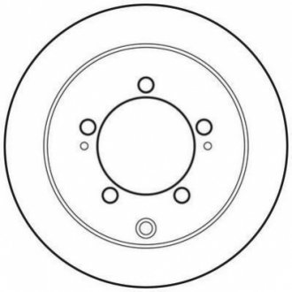 Диск тормозной (задний) Mitsubishi Outlander/Lancer 03- (262x10) Jurid 562781JC (фото 1)
