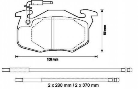 CITROEN Тормозные колодки передние ZX 91-,Peugeot,Renault Clio Jurid 571525J