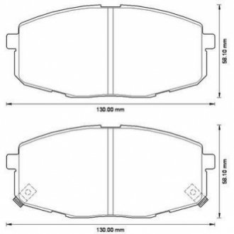 Колодки тормозные (передние) Hyundai i30 08-/ Kia Ceed/ Ceed 07- Jurid 572577JC