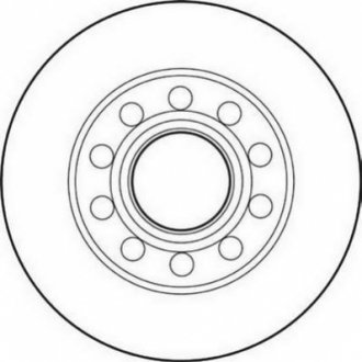 Диск тормозной (задний) Audi 80/A4 93-09 (245x9.9) Jurid 562192JC