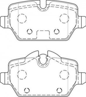Колодки тормозные (задние) BMW 1 (E81/E82/E87)/3 (E90/E91/E92/E93) 04-13 Jurid 573755J (фото 1)