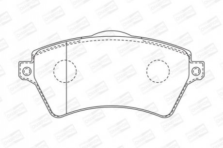 Колодки тормозные (передние) Land Rover Freelander 98-06 CHAMPION 573102CH