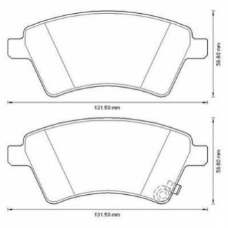 Колодки тормозные (передние) Fiat Sedici 06-14/Suzuki SX4 06- Jurid 573288J