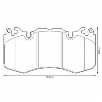 Колодки тормозные (передние) Land Rover Range Rover III/IV 02-/Range Rover Sport 05-/Discovery V 16- Jurid 573343J (фото 1)