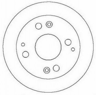 Диск тормозной (задний) Honda Accord 1.8/2.0 16V 98-02 (260x10.1) Jurid 562282JC (фото 1)