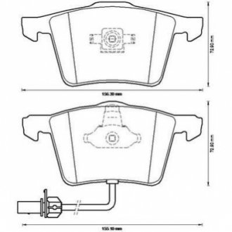 Колодки тормозные (передние) Audi A4 03-09/A6/A8 03-11/Seat Exeo 08-13 Jurid 573196J (фото 1)