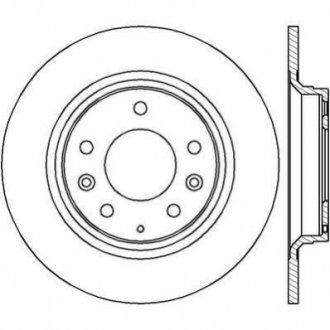 Диск тормозной (задний) Mazda 6 02-13/626 98-02/MX-5 05-14 (280x10) Jurid 562416JC (фото 1)