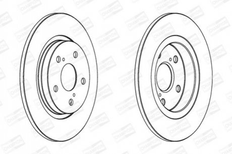 Диск тормозной (задний) Toyota Avensis 1.6-2.2 08-18 (290x11) CHAMPION 562659CH