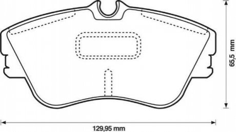 Колодки тормозные (передние) VW T4 R15 Jurid 573050J