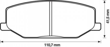 Колодки тормозные (передние) Suzuki Jimny 98- Jurid 572226J (фото 1)