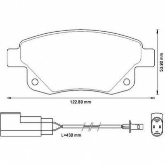 Колодки тормозные (задние) Ford Transit V347 06-14 Jurid 573277J