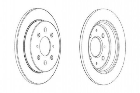 HONDA Диск гальмівний задн.Jazz 08- Jurid 562851JC