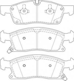 Колодки тормозные (передние) MB M/GLE/GL/GLS-class (W166/X166) 11-19/Jeep Grand Cherokee 10- Jurid 573459J