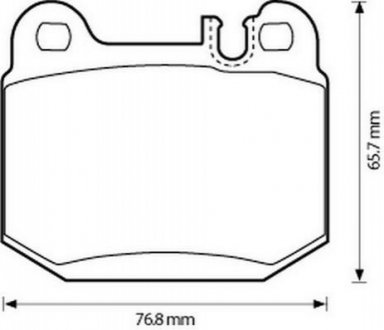 Колодки тормозные (задние) MB M-class (W163) 98-05/Maserati Quattroporte V 04- Jurid 573147J