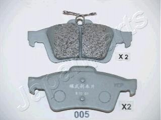 Колодки тормозные (задние) Ford Connect 13-/Kuga/C-Max/Focus/Volvo V40 12- JAPANPARTS PP-005AF (фото 1)