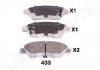 Колодки тормозные (передние) Honda Civic V/VI/VII 91-05/CRX III 92-98/Jazz 08-14 JAPANPARTS PA-433AF (фото 1)