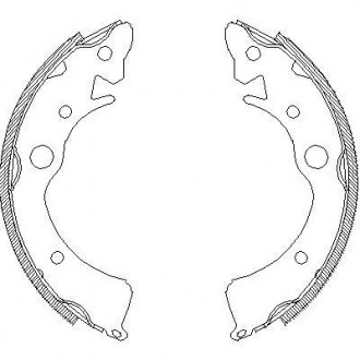 Колодки гальмівні барабанні REMSA 4096.00