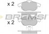 Гальмівні колодки перед. Fiat Croma 05-/Opel Astra H 05-10 (ATE) BREMSI BP3402 (фото 3)