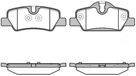 Колодки тормозные (задние) Mini Mini Cooper/One 13- B36/B37/B46/B47/B48 REMSA 1600.00