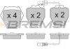 Колодки тормозные (передние) Audi A4 97-01/A6 97-05/Phaeton 02-08 BREMSI BP3121 (фото 3)