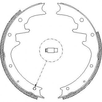 JEEP Колодки гальмівні барабанні GRAND CHEROKEE I 95- REMSA 4423.00