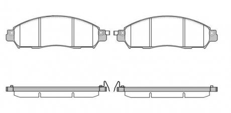 NISSAN Колодки гальмівні передні. Navara 2,3dCi 15- REMSA 1612.04