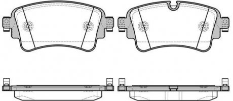 Колодки тормозные (задние) Audi A4/A5/Q5/Q7 2.0 TFSI/TDI/3.0 TDI 15- REMSA 1669.08 (фото 1)