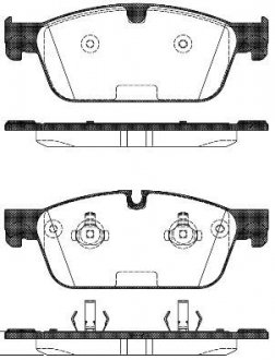 Колодки тормозные (передние) MB M-class (W166)/GL-class (X166) 11- REMSA 1511.00