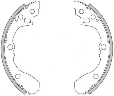 Колодки гальмівні барабанні REMSA 4275.00 (фото 1)