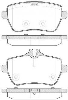 Колодки тормозные (задние) MB S-class (W222/C217) 13- REMSA 1535.00