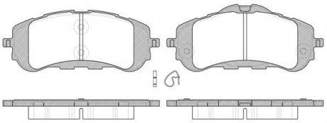 Колодки тормозные (передние) Peugeot 308 II 1.2-2.0D 13- REMSA 1559.00