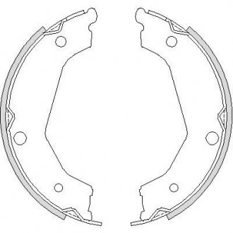 Гальмівні колодки барабані REMSA 4732.00