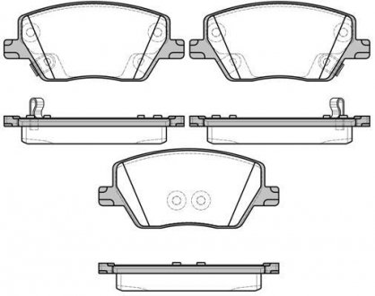 FIAT Колодки тормозные передние TIPO 16- REMSA 1695.02