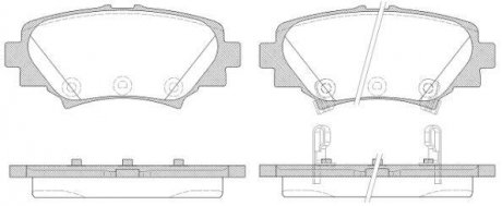 Колодки тормозные (задние) Mazda 3 13- REMSA 1570.02