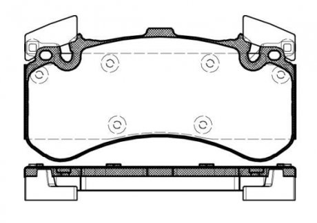 Колодки тормозные (передние) Audi A6/A7/A8 10- REMSA 1463.00