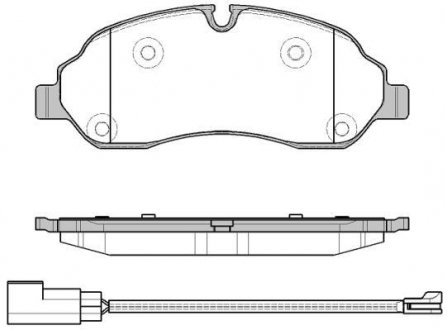 Колодки тормозные (передние) Ford Tourneo Custom/Transit Custom/Transit V363 12- (спарка) REMSA 1602.02