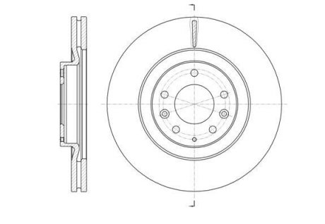 Диск тормозной (передний) Mazda CX-7/CX-9 06- (320x28) REMSA 61638.10