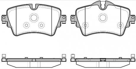 Колодки тормозные (передние) BMW 2 (F45/F46)/Mini Cooper/Clubman 14- REMSA 1599.08
