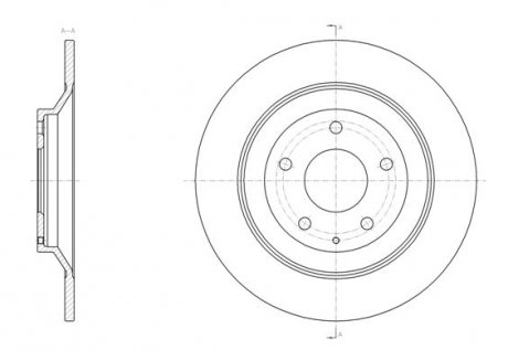 Диск тормозной (задний) Mazda CX-5 11- /CX-8/ CX-30 18- (303x10) REMSA 61518.00 (фото 1)