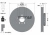 Диск тормозной (передний) BMW 5 (F10/F11)/6 (F12/F13)/7 (F01-F04) 10- (348x36) (L) TEXTAR 92253725 (фото 1)