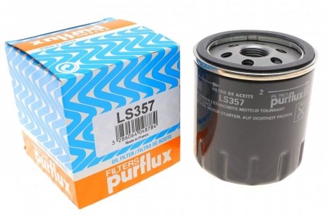 Фильтр масляный Ford Focus/Transit 1.0-2.3 82- Purflux LS357 (фото 1)