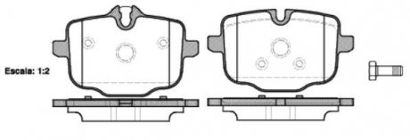 Колодки тормозные (задние) BMW 5 (F10/F11/F18)/6 (F12/F13) 09- REMSA 1433.00 (фото 1)