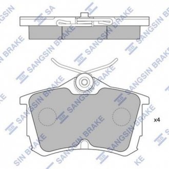 Колодки тормозные (задние) Honda Accord VI/VII 98-08 Hi-Q (SANGSIN) SP1635