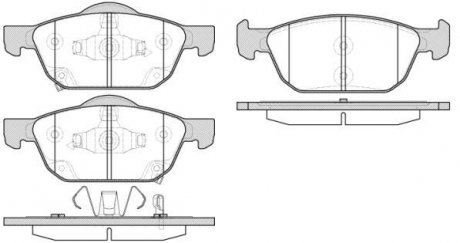 Колодки тормозные (передние) Honda Civic IX 11-/Civic X 15- REMSA 1552.02