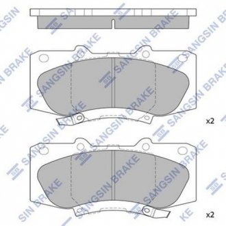 Колодки тормозные (передние) Toyota Hilux 05-/Fortuner 04-15 Hi-Q (SANGSIN) SP1484